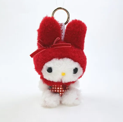 Sanrio Red Checker Miniature Plush Keychain