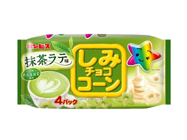 Ginbis Shimi Choco Corn - Matcha Latte Chocolate Covered Corn Snack (2026/9/1)