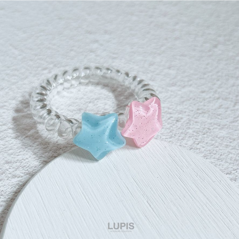 Twin Star Spring Hair Tie