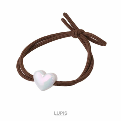 Check x Leopard Print Hair Tie Leopard