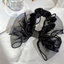 LUPIS Organza Ribbon Hair Tie, Black v2098