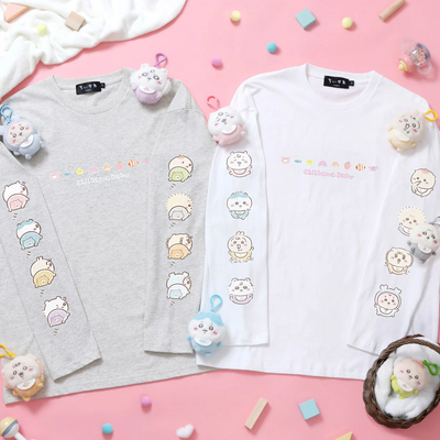 Chiikawa Long-Sleeve Top – Standing / Lying Designs 【M / L / XL】