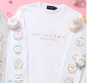 Chiikawa Long-Sleeve Top – Standing / Lying Designs 【M / L / XL】