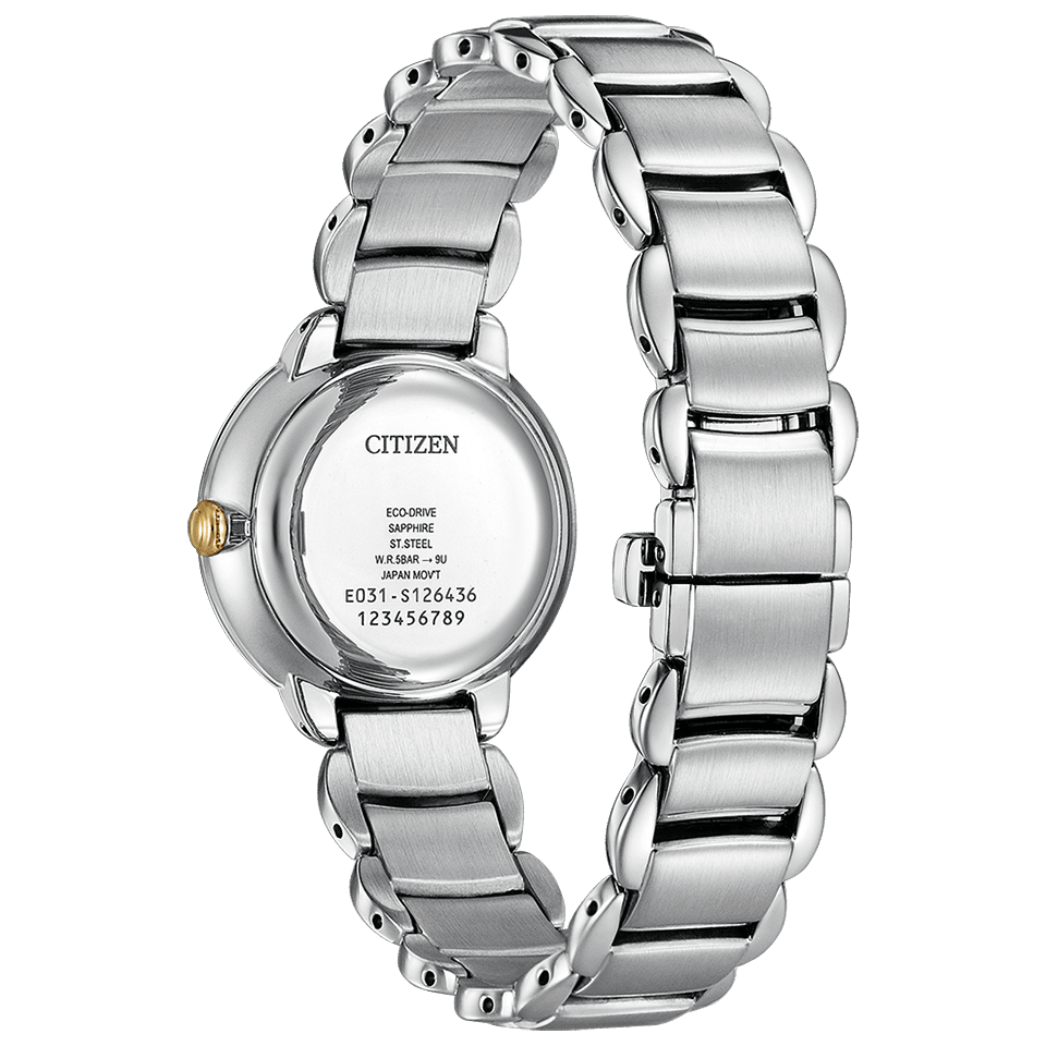 CITIZEN ROUND Collection Silver/Gold EM0927-87Y/EM0928-84D