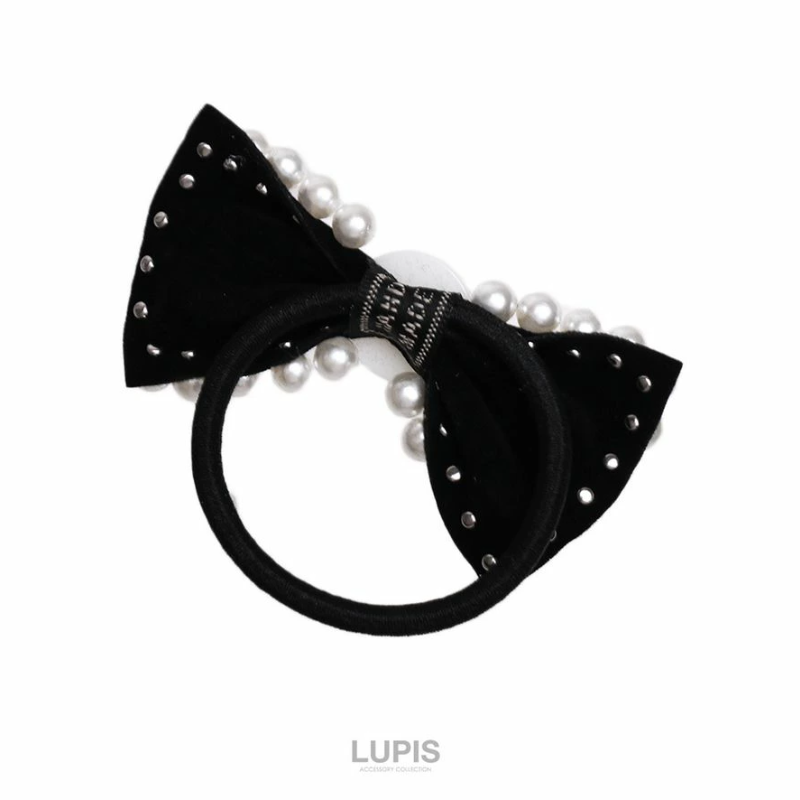 LUPIS Pearl & Velvet Ribbon Hair Tie v2902