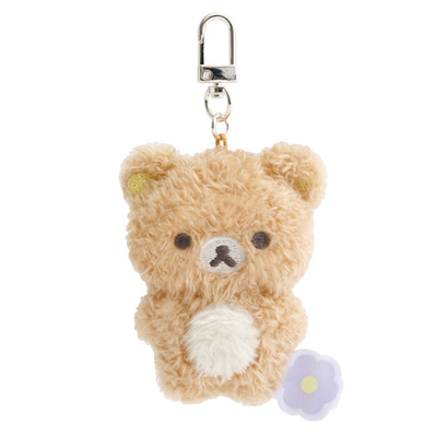 San-X Basic Rilakkuma Flower Plush Keychain