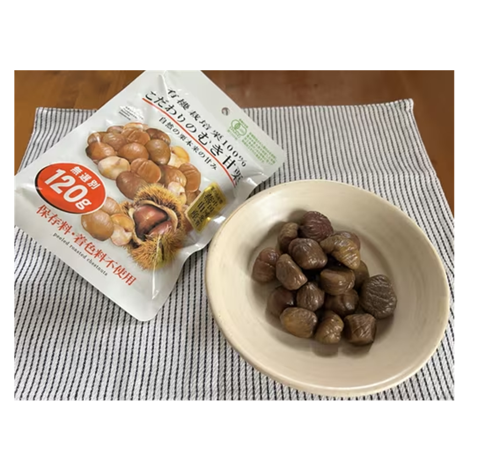 Daiso Organic Peeled Chestnuts