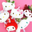 Sanrio Matcha Kimono Face Tag Plush Keychain