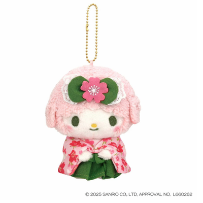 San-X SANRIO Matcha Kimono Plush Keychain
