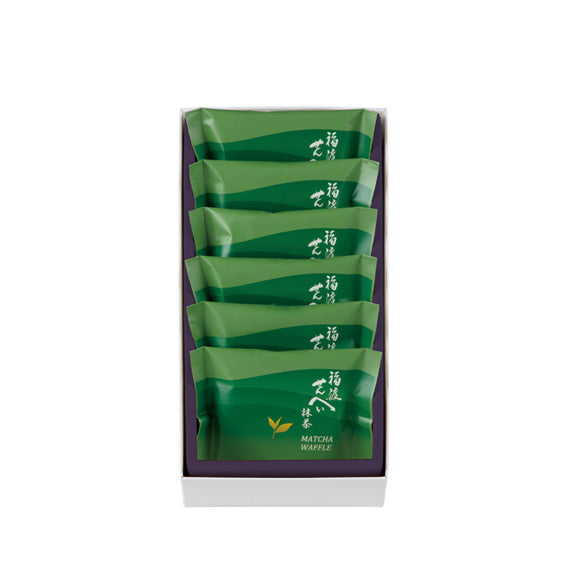 Minamoto Kitchoan Fukuwatari Senbei Matcha Cream Cookies (6 pieces)