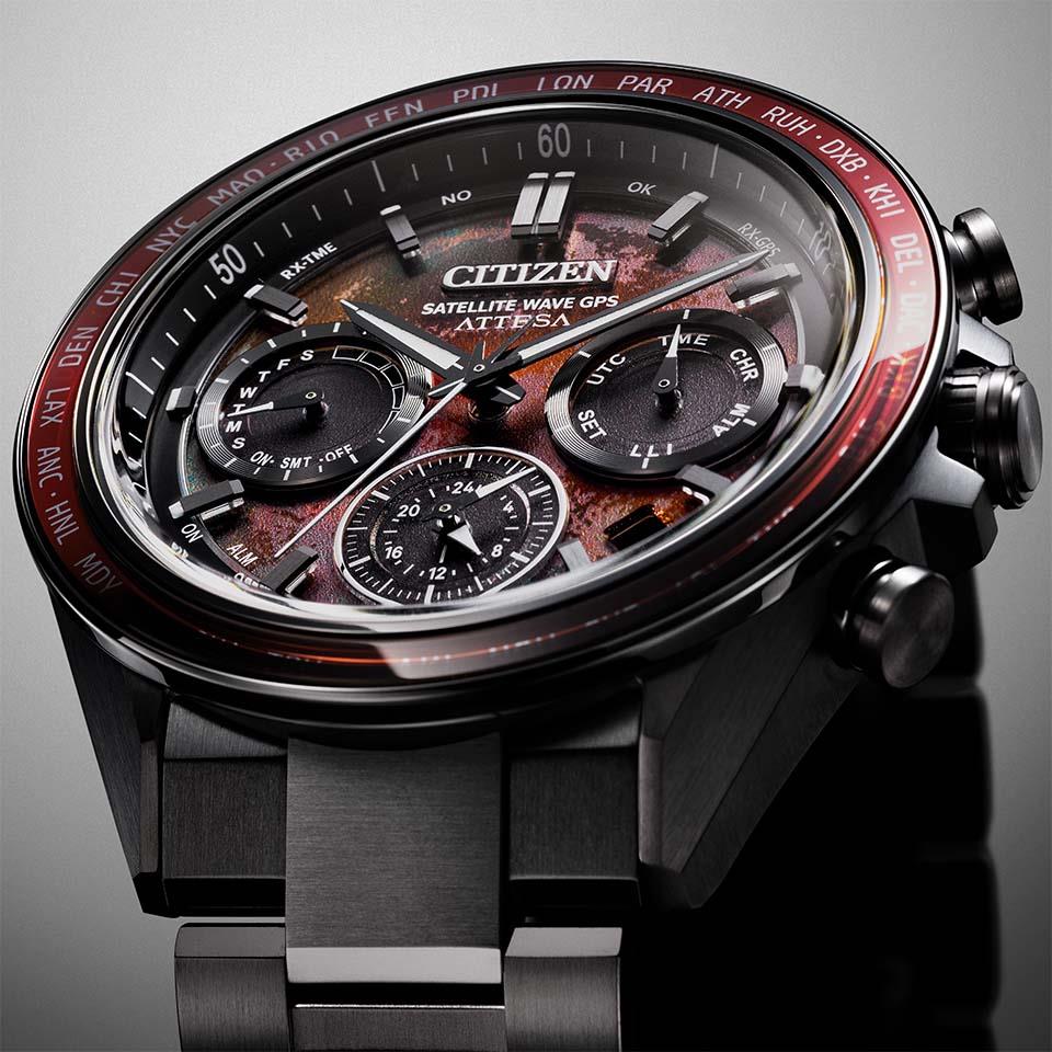 CITIZEN Attesa Black Titanium Series CC4077-71Z Watch