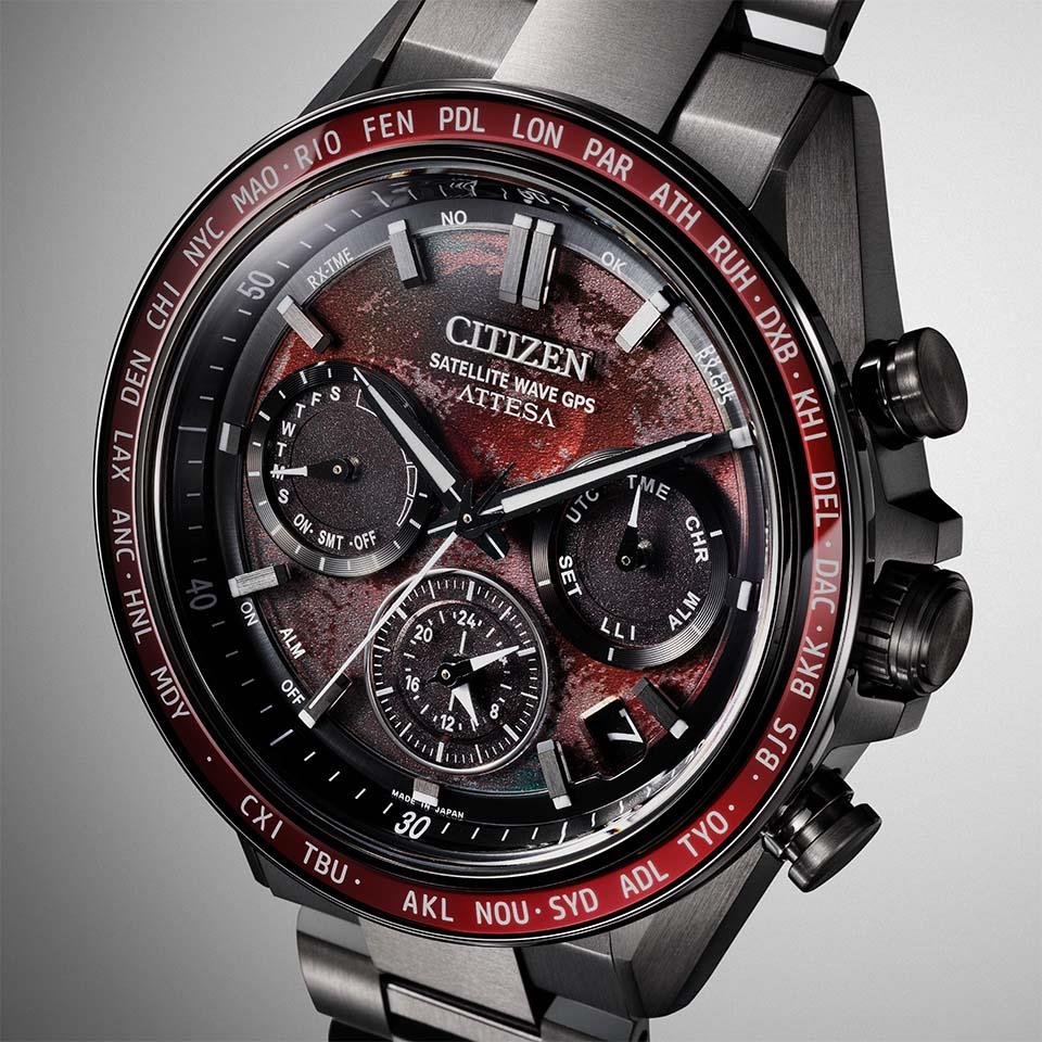 CITIZEN Attesa Black Titanium Series CC4077-71Z Watch