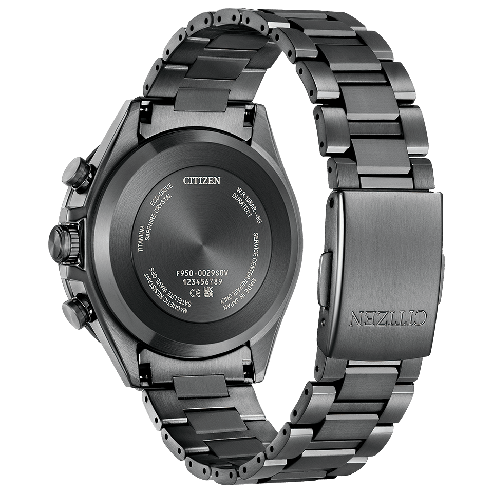 CITIZEN Attesa Black Titanium Series CC4077-71Z Watch