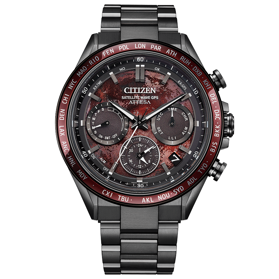 CITIZEN Attesa Black Titanium Series CC4077-71Z Watch