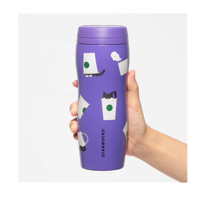Starbucks Halloween 2025 Cat Curved Stainless Steel Bottle