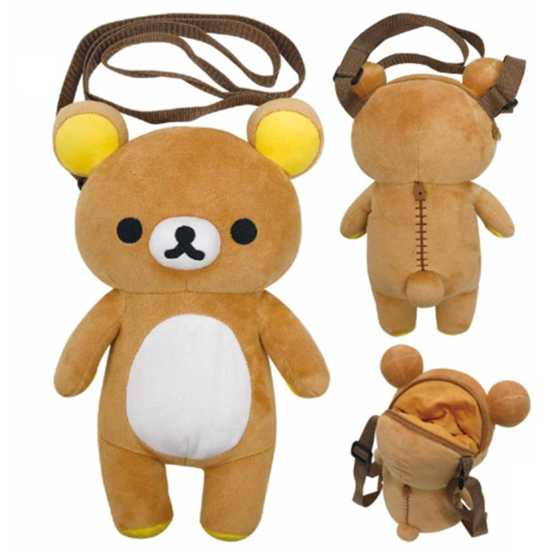 San-X Rilakkuma and Korilakkuma Plush Pochette Bag