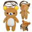 San-X Rilakkuma and Korilakkuma Plush Pochette Bag