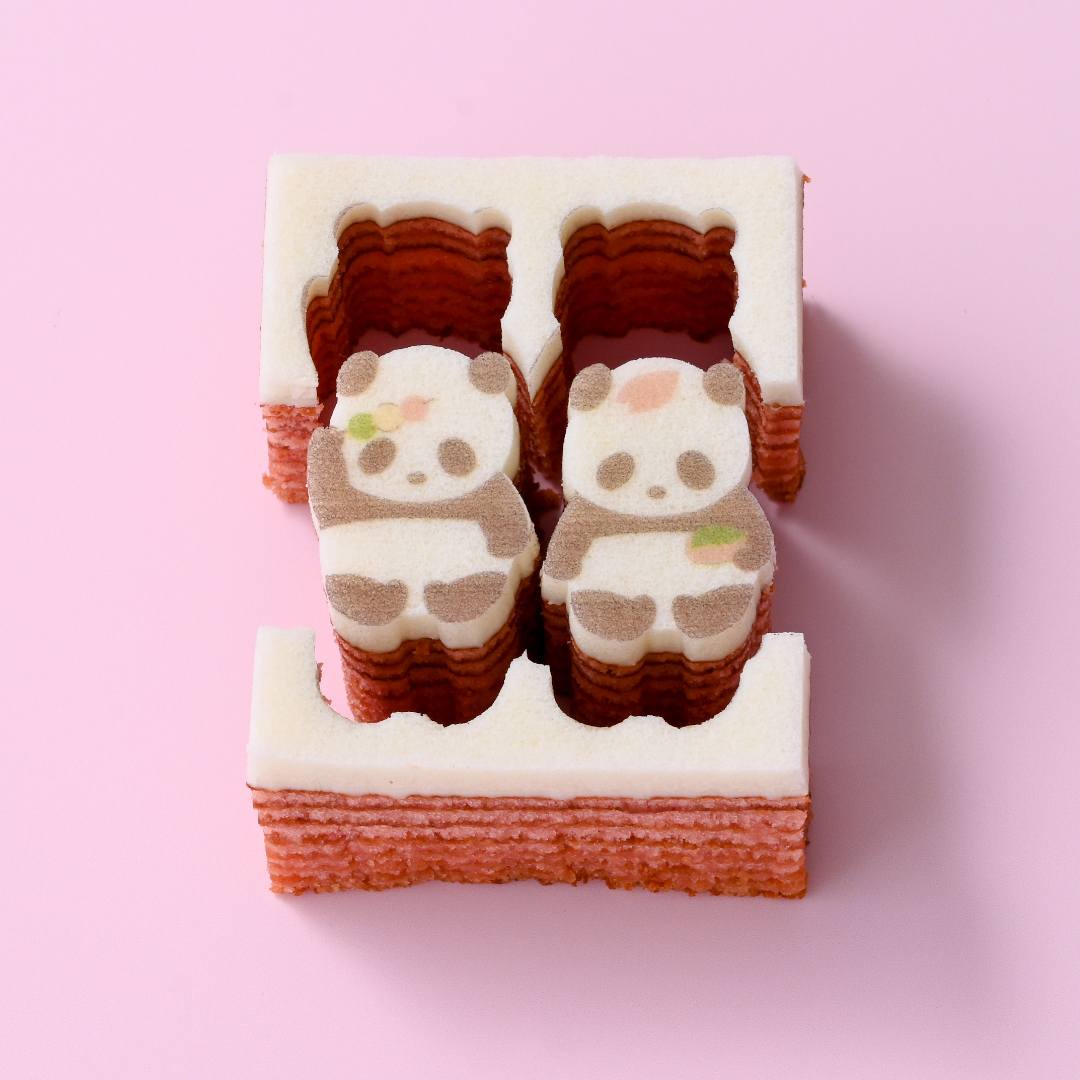 BundoonoMori Sakura Panda Baumkuchen Cake (1 Piece)