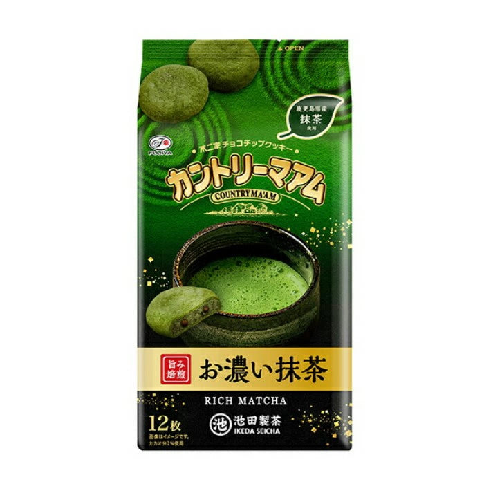 Fujiya Country Ma'am Rich Matcha Cookies