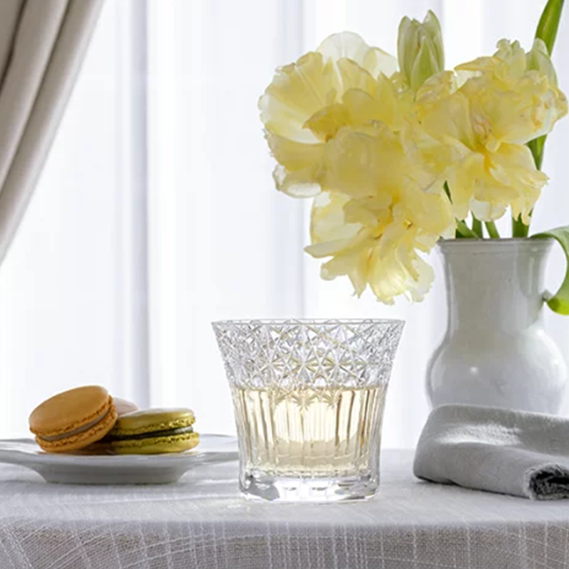 Kagami Edo Kiriko Yume Iro Rock Glass