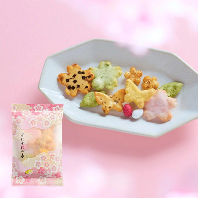 Ginza Akebono Assorted Spring Okaki Rice Crackers (9 pouches)