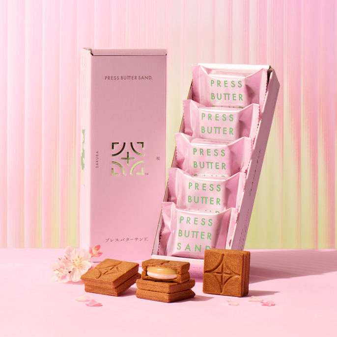 PREORDER PRESS BUTTER SAND Cream Sandwich Cookies (Set of 5, Assorted Flavors)