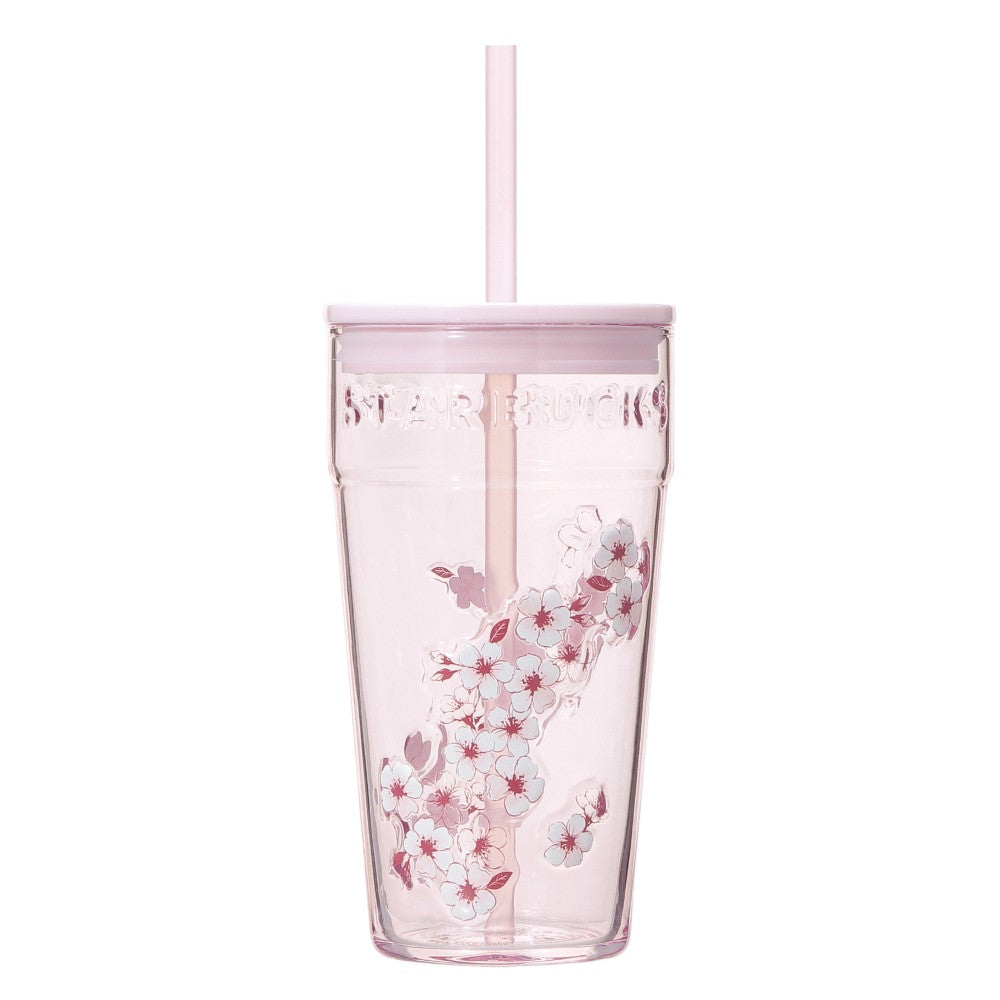 Starbucks SAKURA 2026 Pink Glass Tumbler