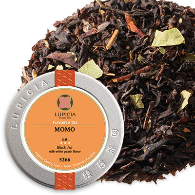 LUPICIA White Peach Flavored Black Tea (Tin)