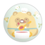 San-X Sumikko Gurashi Tanuki's Round Restaurant Pin (Random 1 of 6)