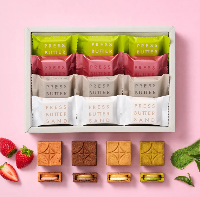 PREORDER PRESS BUTTER SAND 12-Piece Cream Sandwich Cookie Assortment