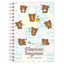 San-X Chairoikoguma's Kumakyun Days Ring Lined Notebook