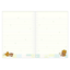 San-X Chairoikoguma's Kumakyun Days Ring Lined Notebook