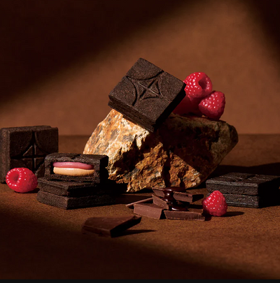 PREORDER PRESS BUTTER SAND Raspberry Chocolat Cream Sandwich Cookies (5 Pieces)