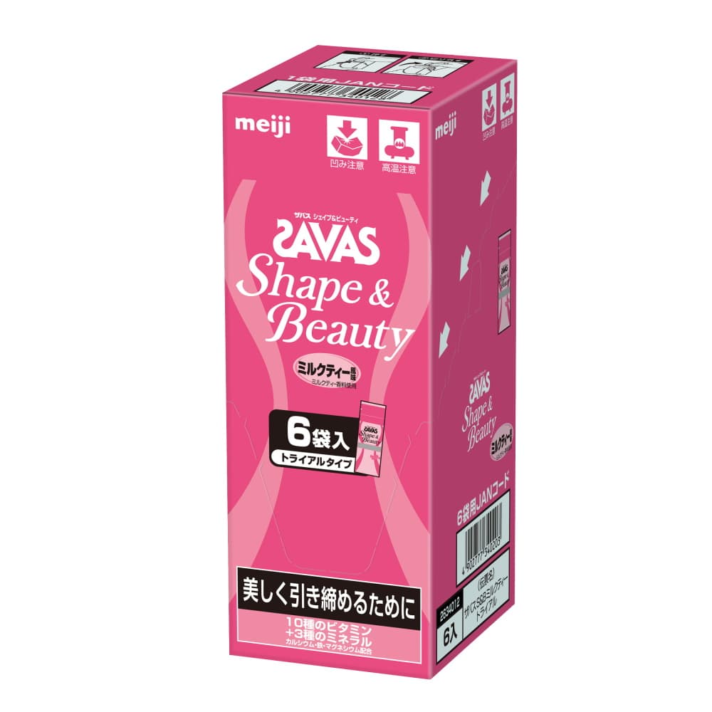 Meiji Savas Shape & Beauty Milk Tea Flavored Multivitamin & Mineral Protein Shake Mix