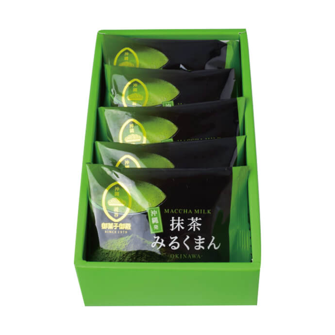 Okashi Goten Matcha Milk Manju (5 Pieces)