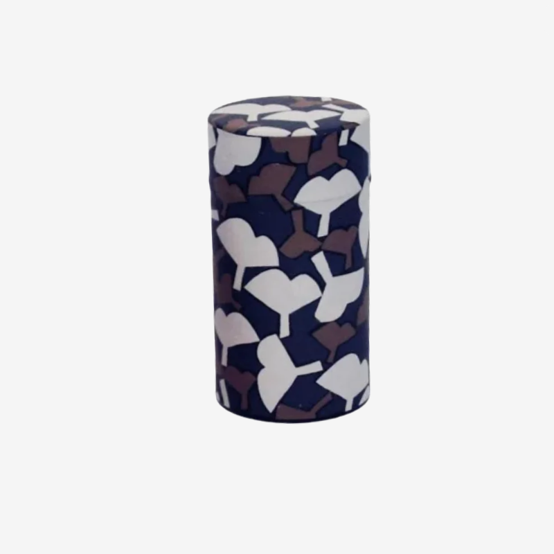 Fuwa Market "Happy Pattern" Hand-Dyed Washi Paper Tea Caddy