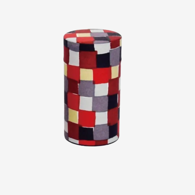 Fuwa Market "Happy Pattern" Hand-Dyed Washi Paper Tea Caddy