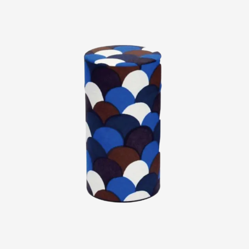 Fuwa Market "Happy Pattern" Hand-Dyed Washi Paper Tea Caddy
