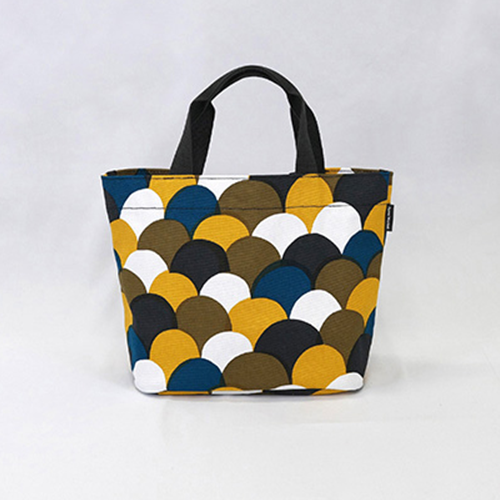 Fuwa Market "Happy Pattern" Hand-dyed Cotton Canvas Horizontal Tote Bag