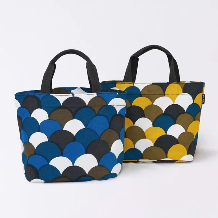 Fuwa Market "Happy Pattern" Hand-dyed Cotton Canvas Horizontal Tote Bag