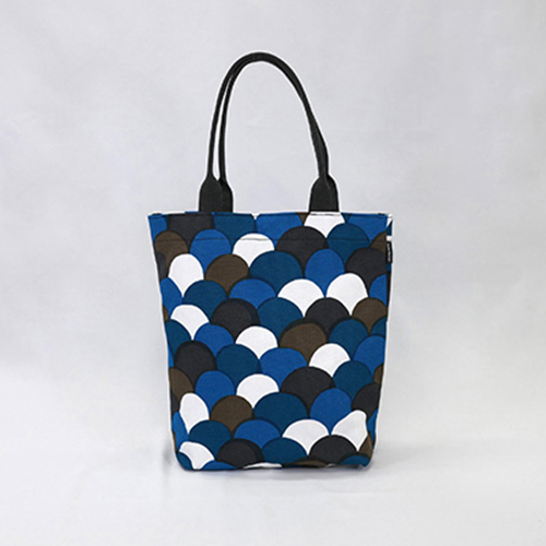 Fuwa Market "Happy Pattern" Hand-dyed Cotton Upright Canvas Tote Bag