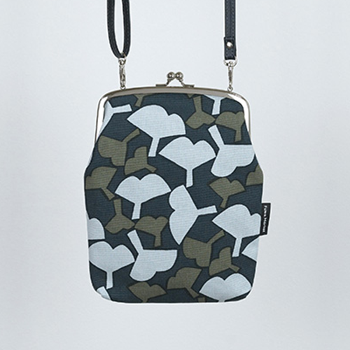 Fuwa Market "Happy Pattern" Hand-dyed Cotton Canvas Cross Body Coin Purse