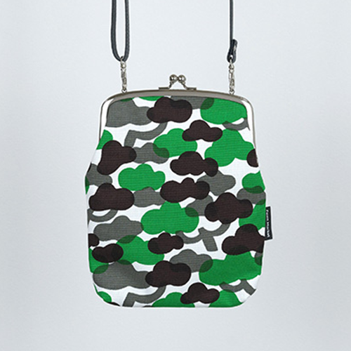Fuwa Market "Happy Pattern" Hand-dyed Cotton Canvas Cross Body Coin Purse
