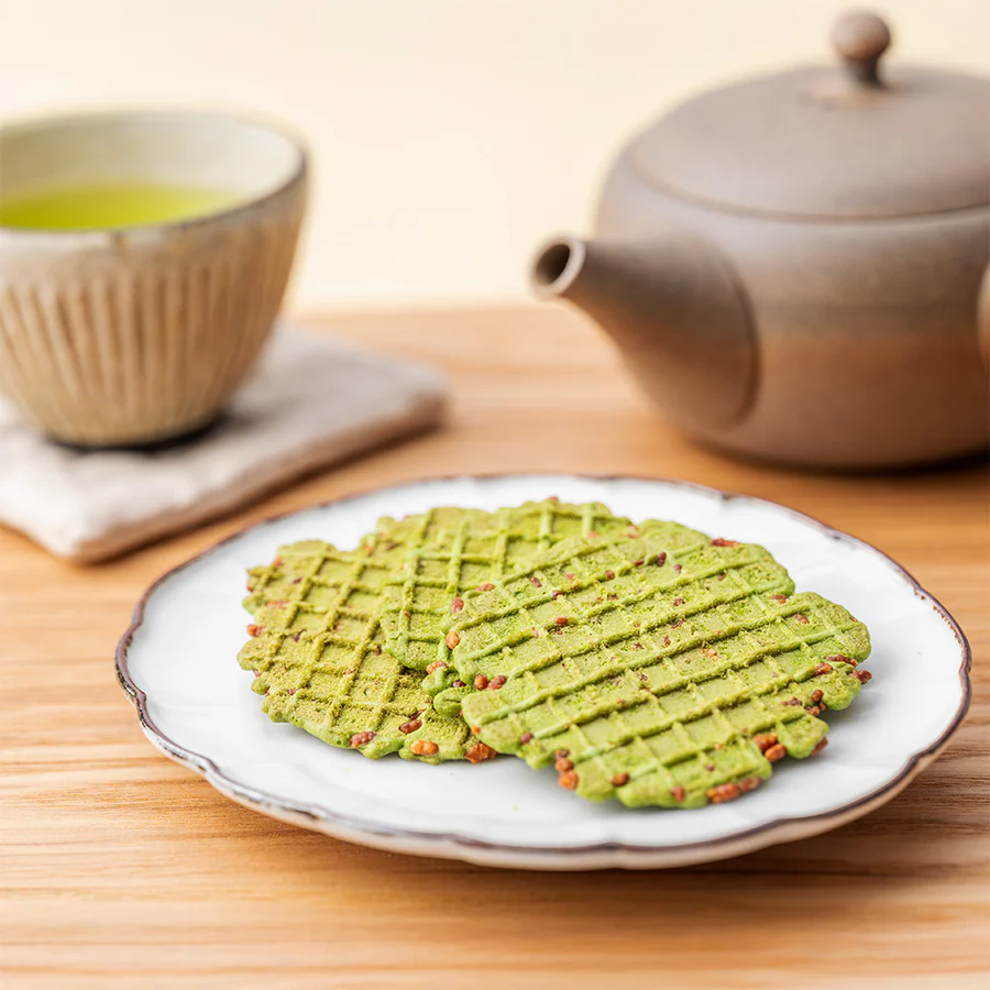 Tsujiri Matcha Sweet Crackers with Brown Rice