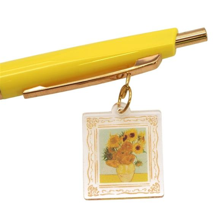 Green Flash Daily Museum Vincent Van Gogh Ballpoint Pen with Portrait Charm