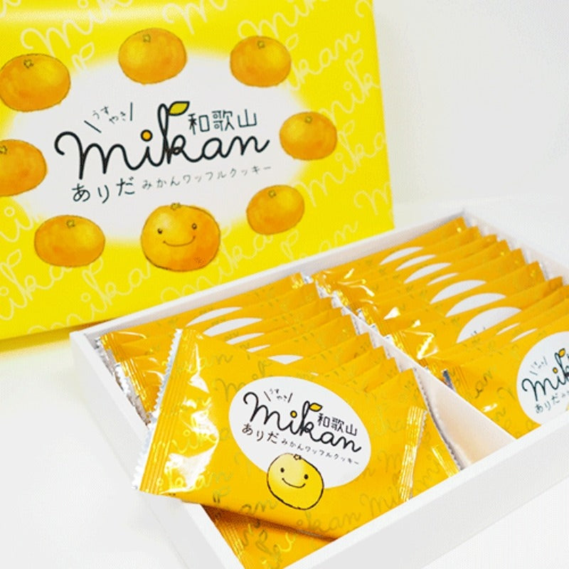 Koyasan Wakayama Arida Mikan Mandarin Orange Waffle Cookies