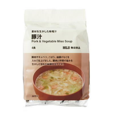 Muji Pork & Vegetable Miso Soup