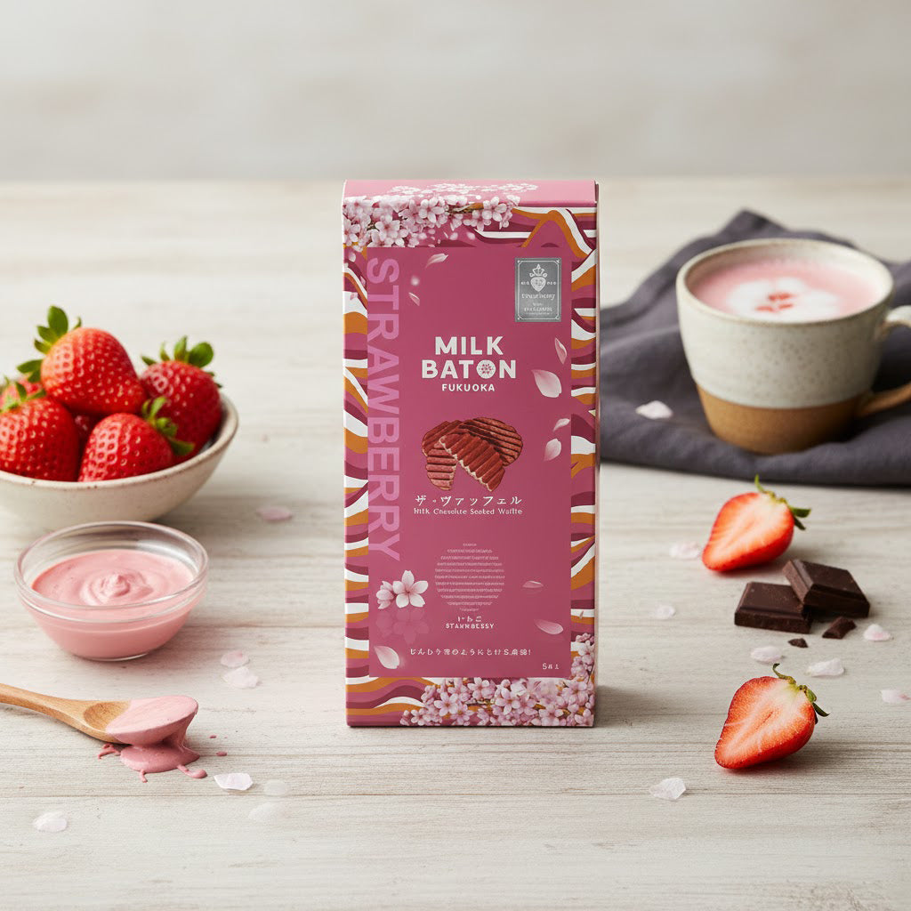 Milk Baton The Waffle – Strawberry