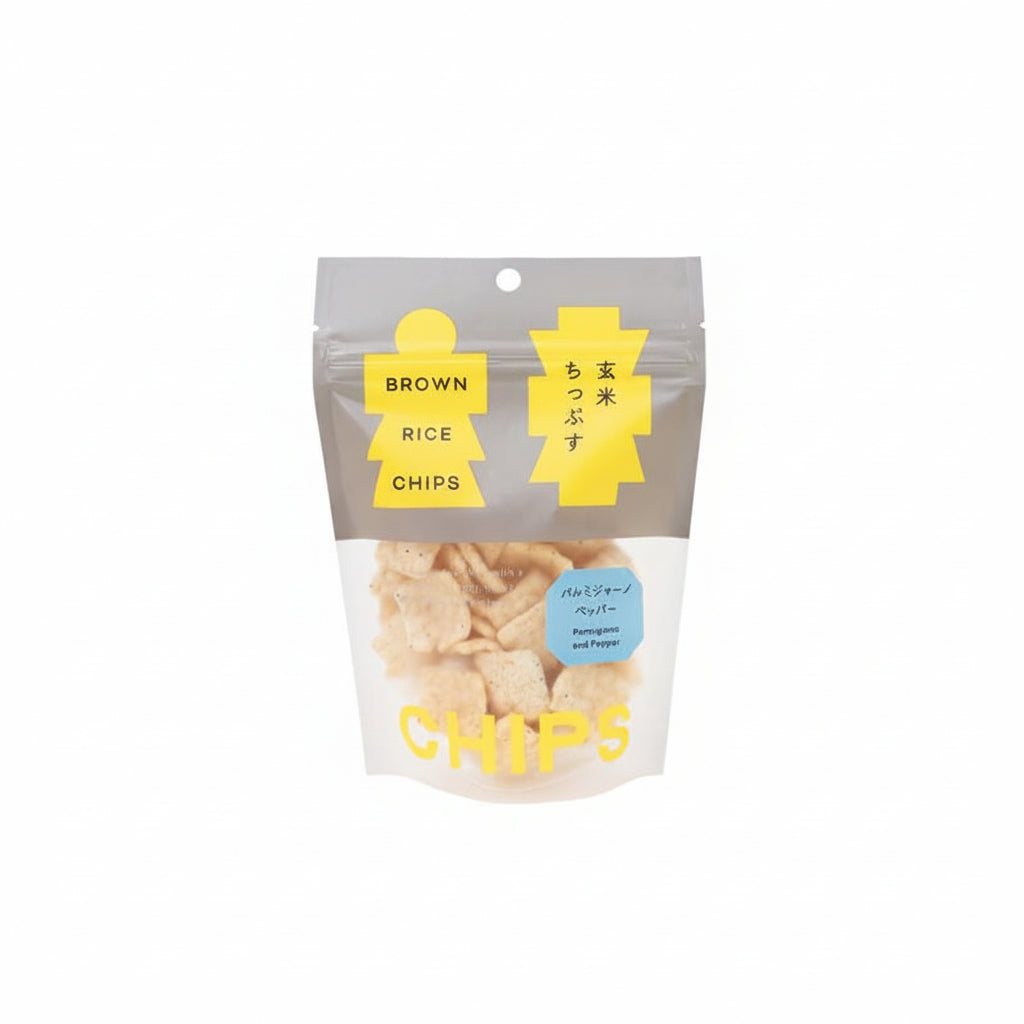 Chuoken Senbei Parmagiano and Pepper Brown Rice Chips