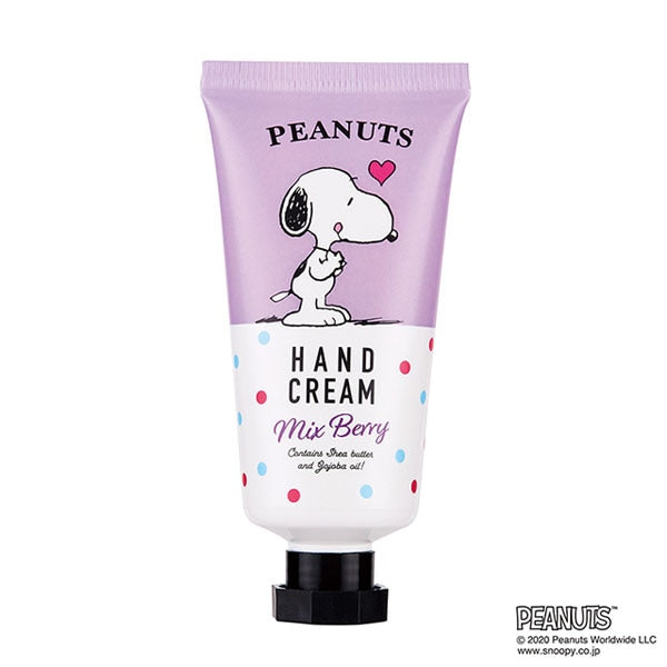 GPP PEANUTS Snoopy Mixed Berry Scented Hand Cream